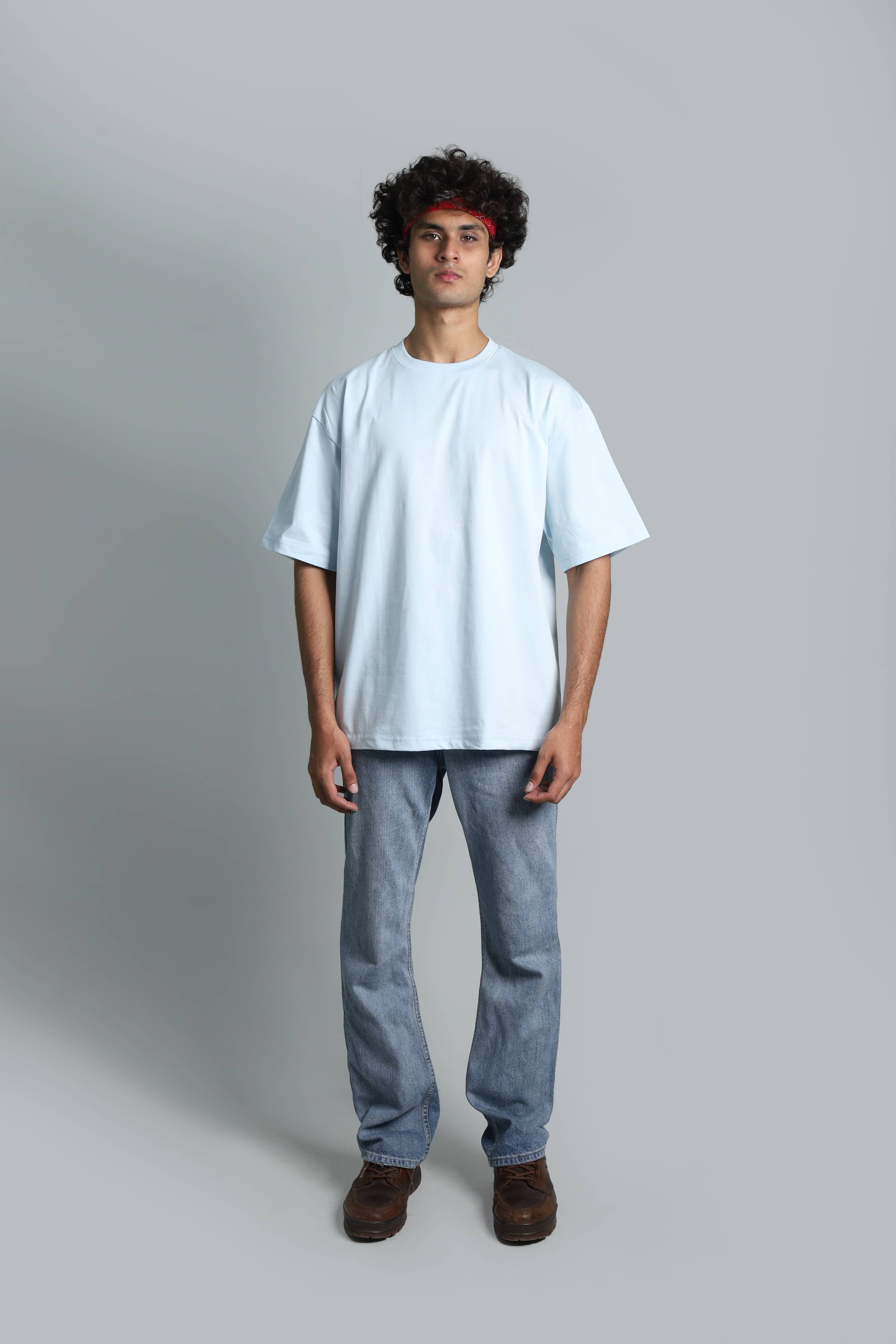 ESSENTIAL SKY BLUE // BASIC OVERSIZED TEE
