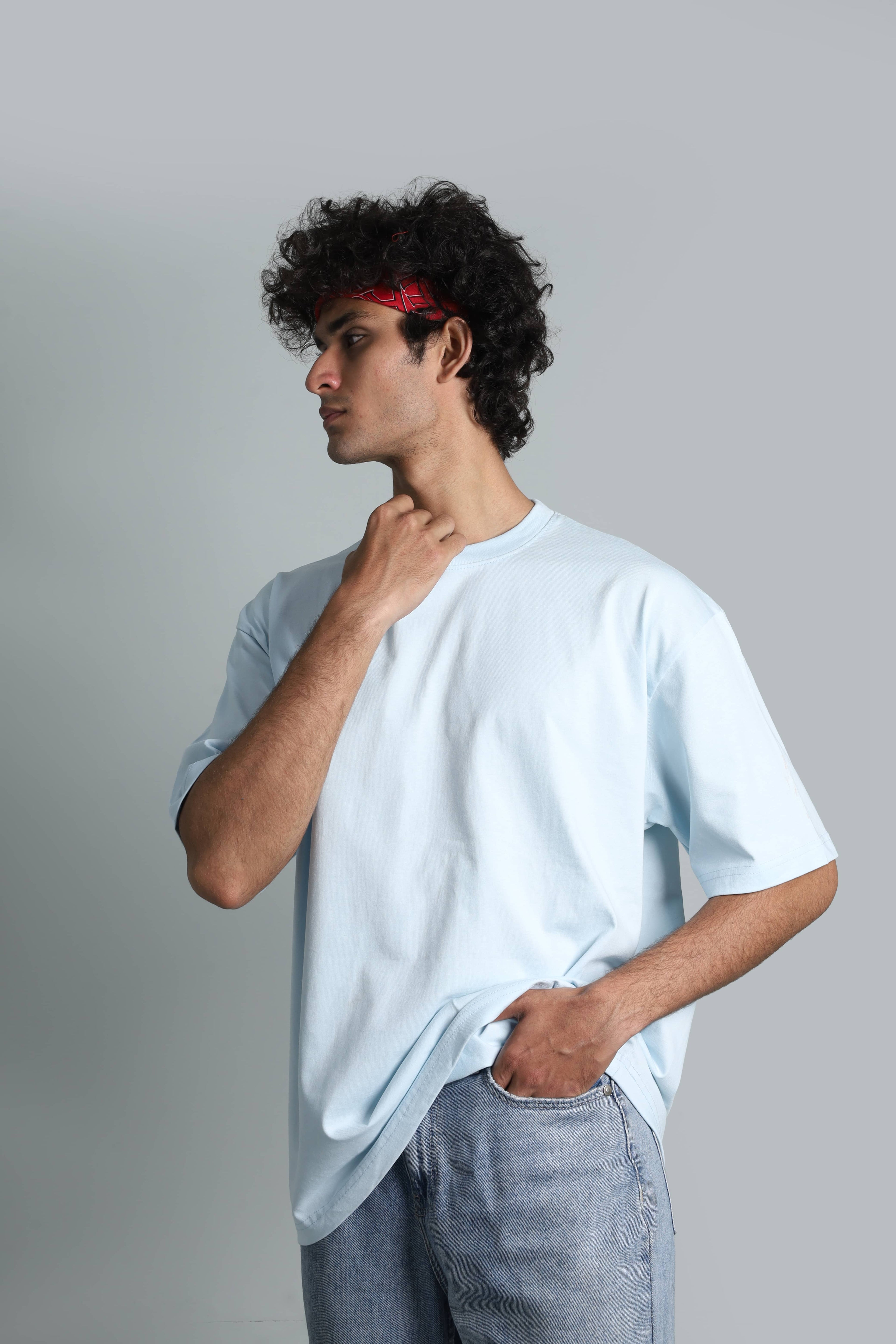 ESSENTIAL SKY BLUE // BASIC OVERSIZED TEE