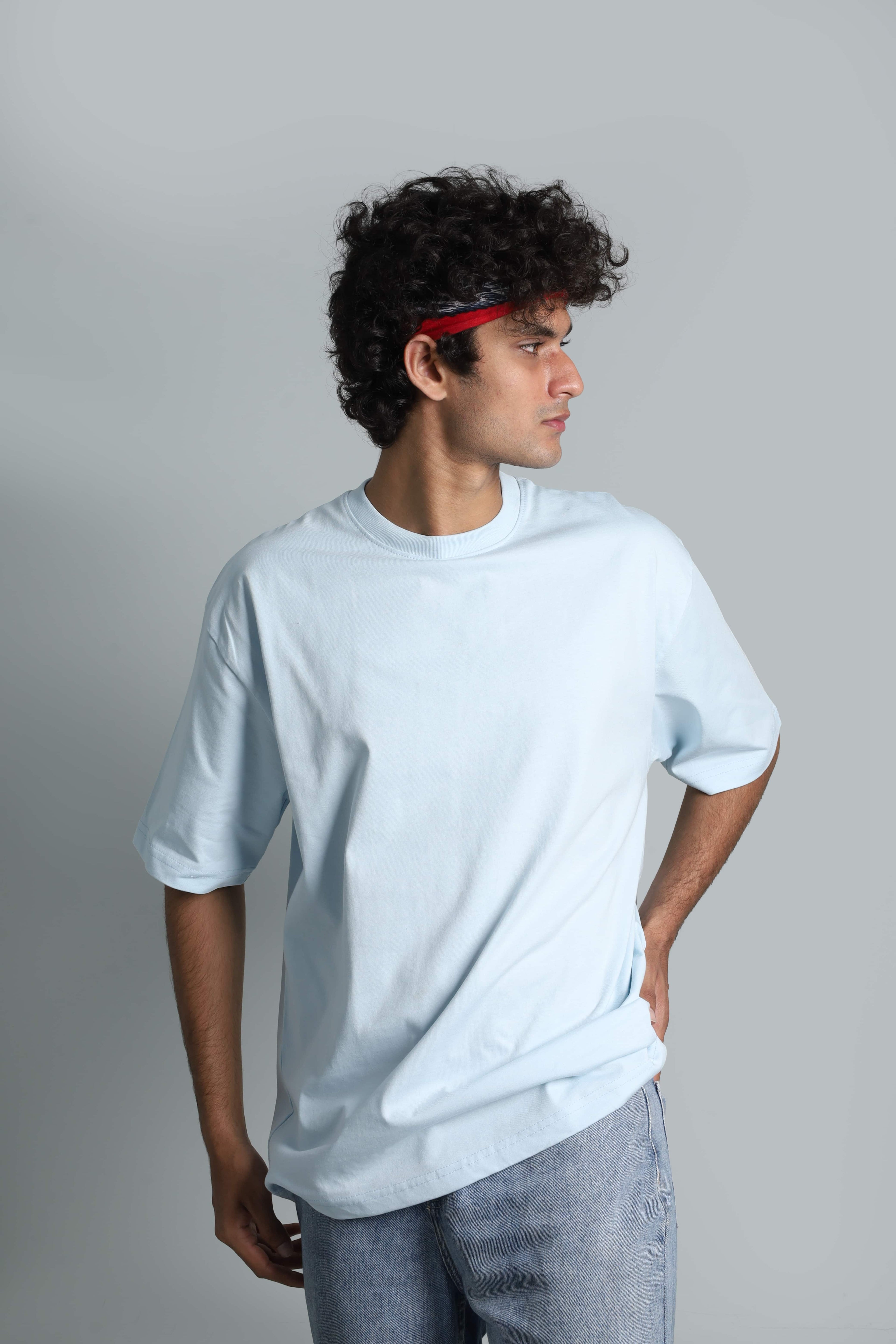 ESSENTIAL SKY BLUE // BASIC OVERSIZED TEE
