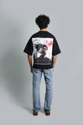 LOST SCRIPT // RAW-PATCH OVERSIZED TEE